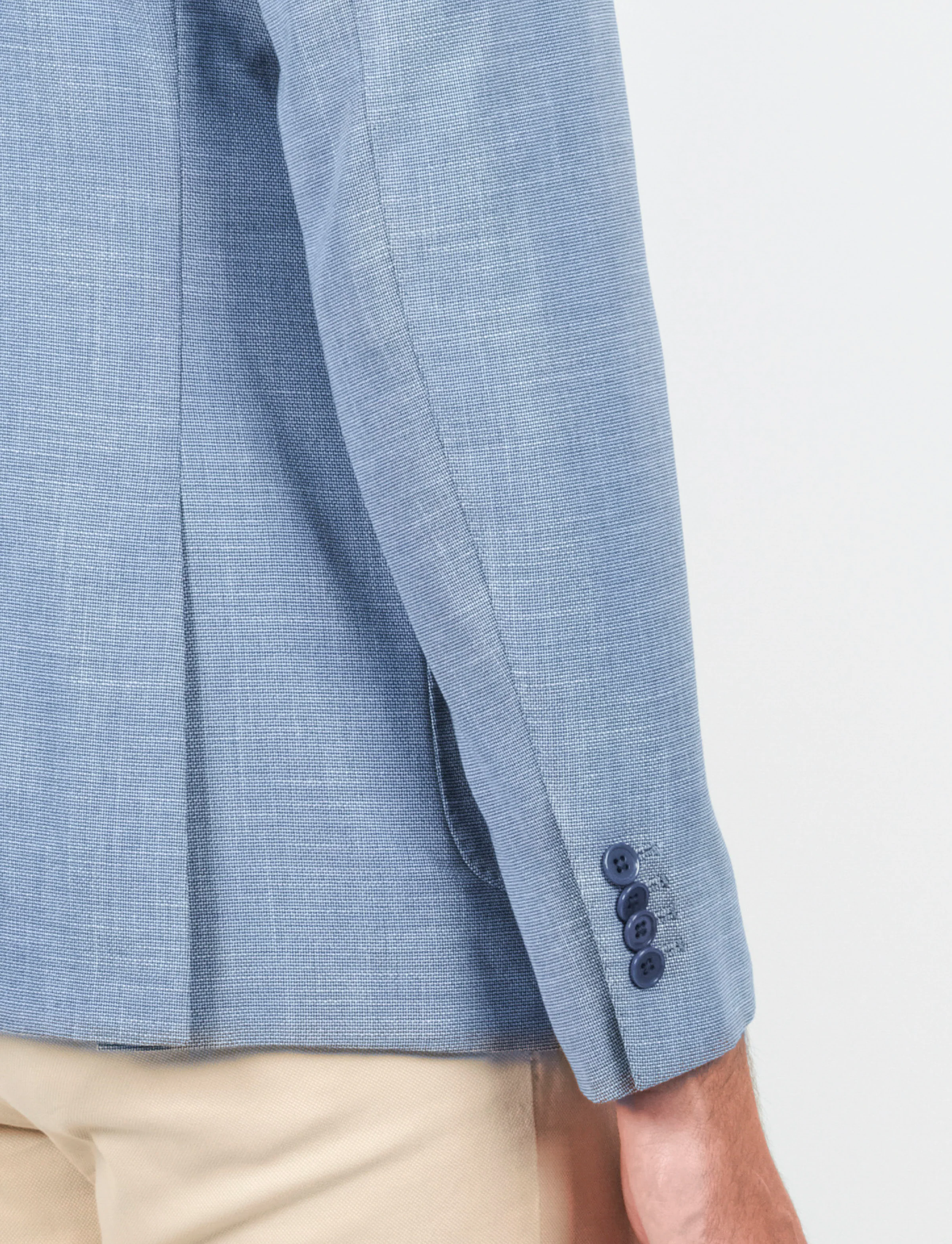 Giacca tessuto nido d'ape a due bottoni - Image 10