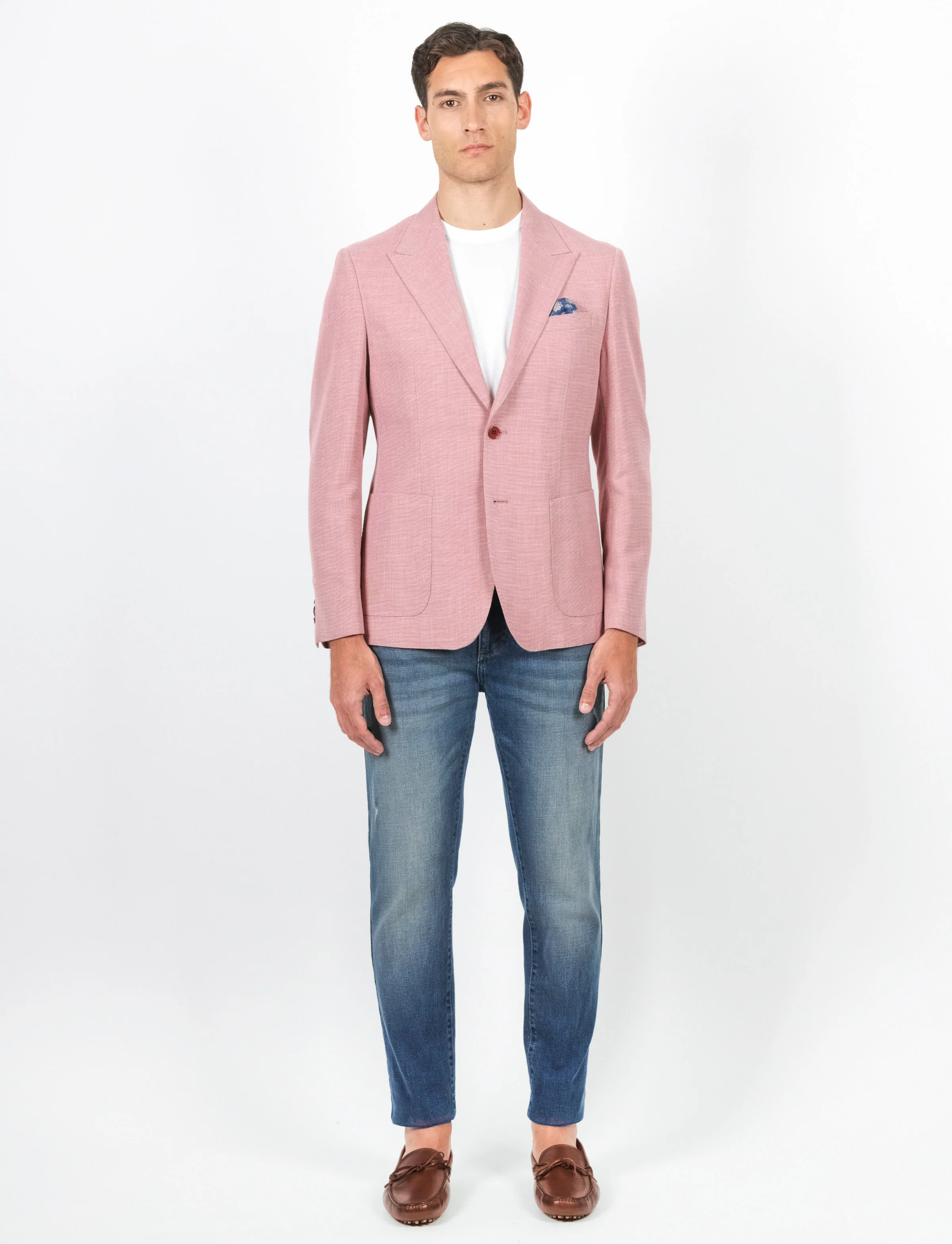 Giacca tessuto nido d'ape a due bottoni - Image 17