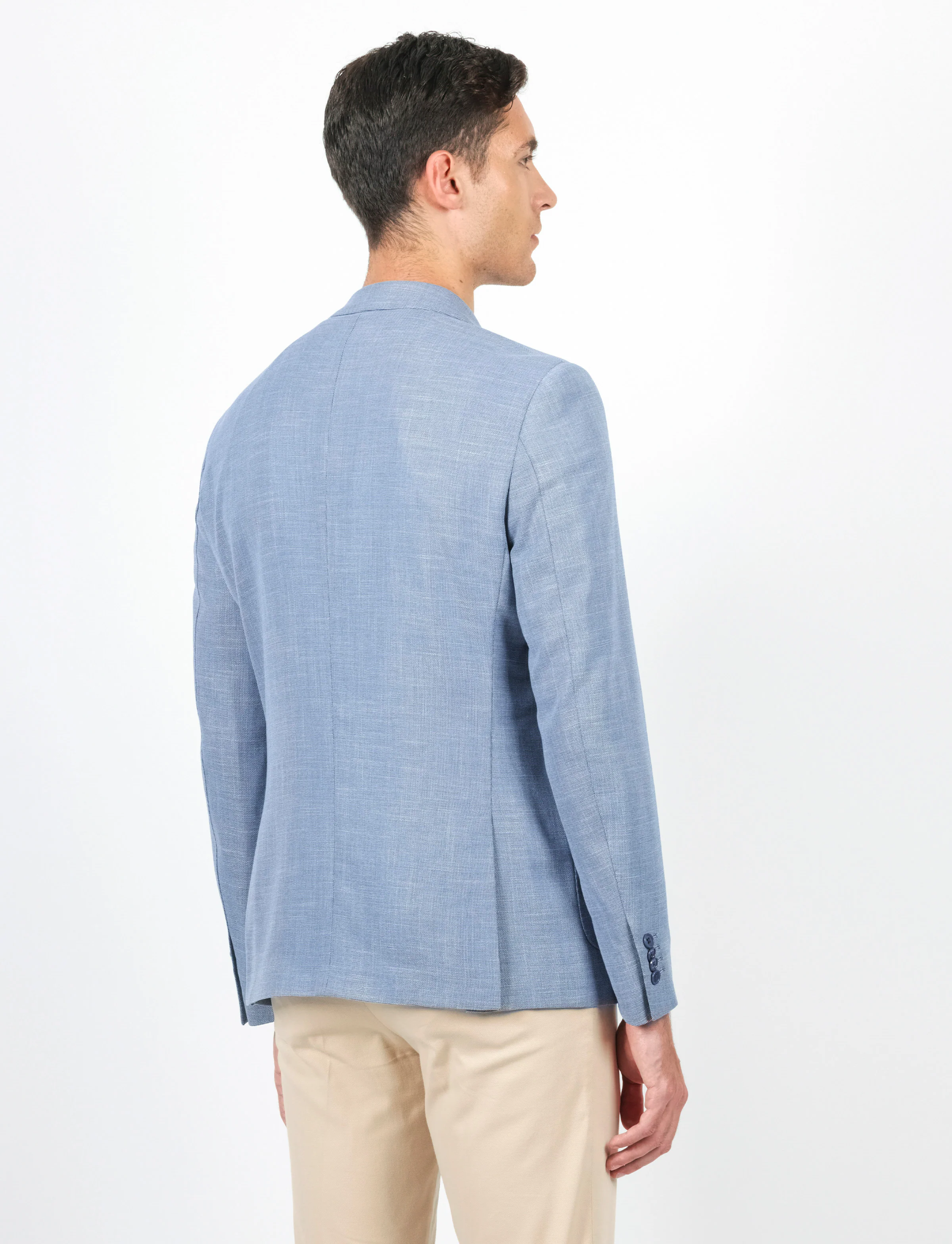 Giacca tessuto nido d'ape a due bottoni - Image 9