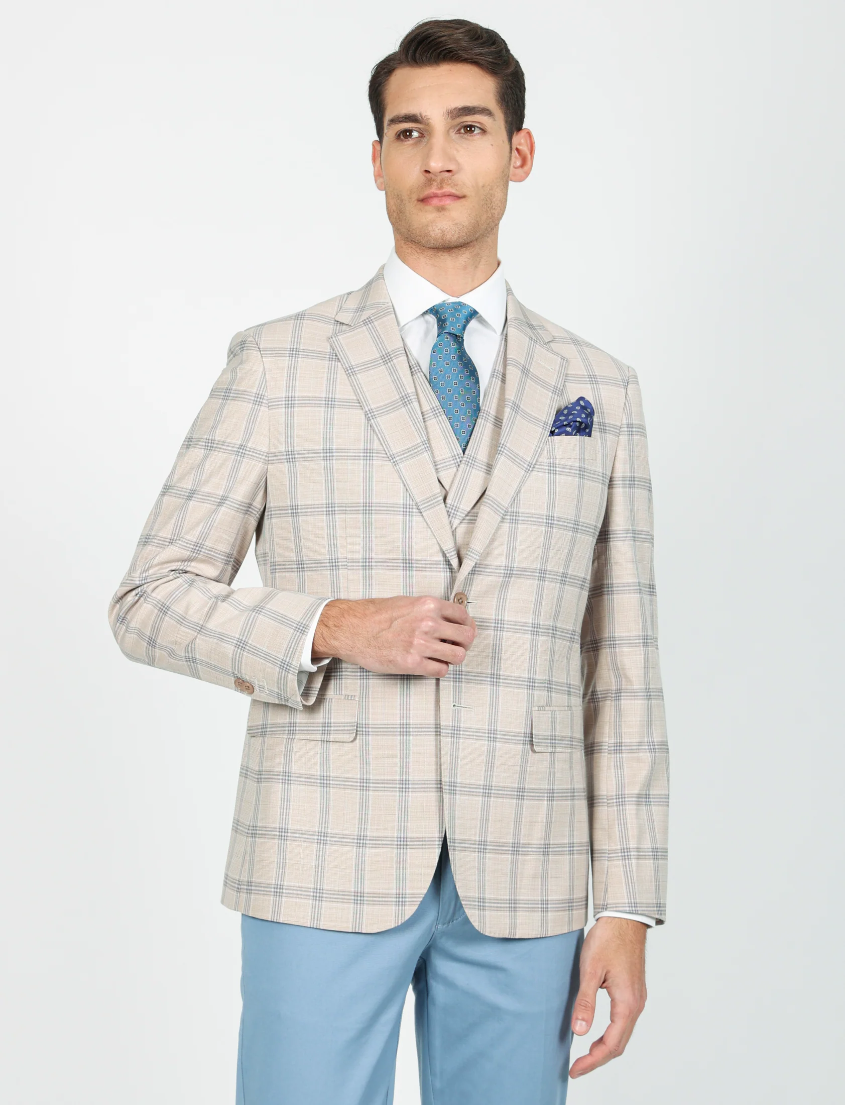 Giacca fantasia galles petto a lancia - Image 7