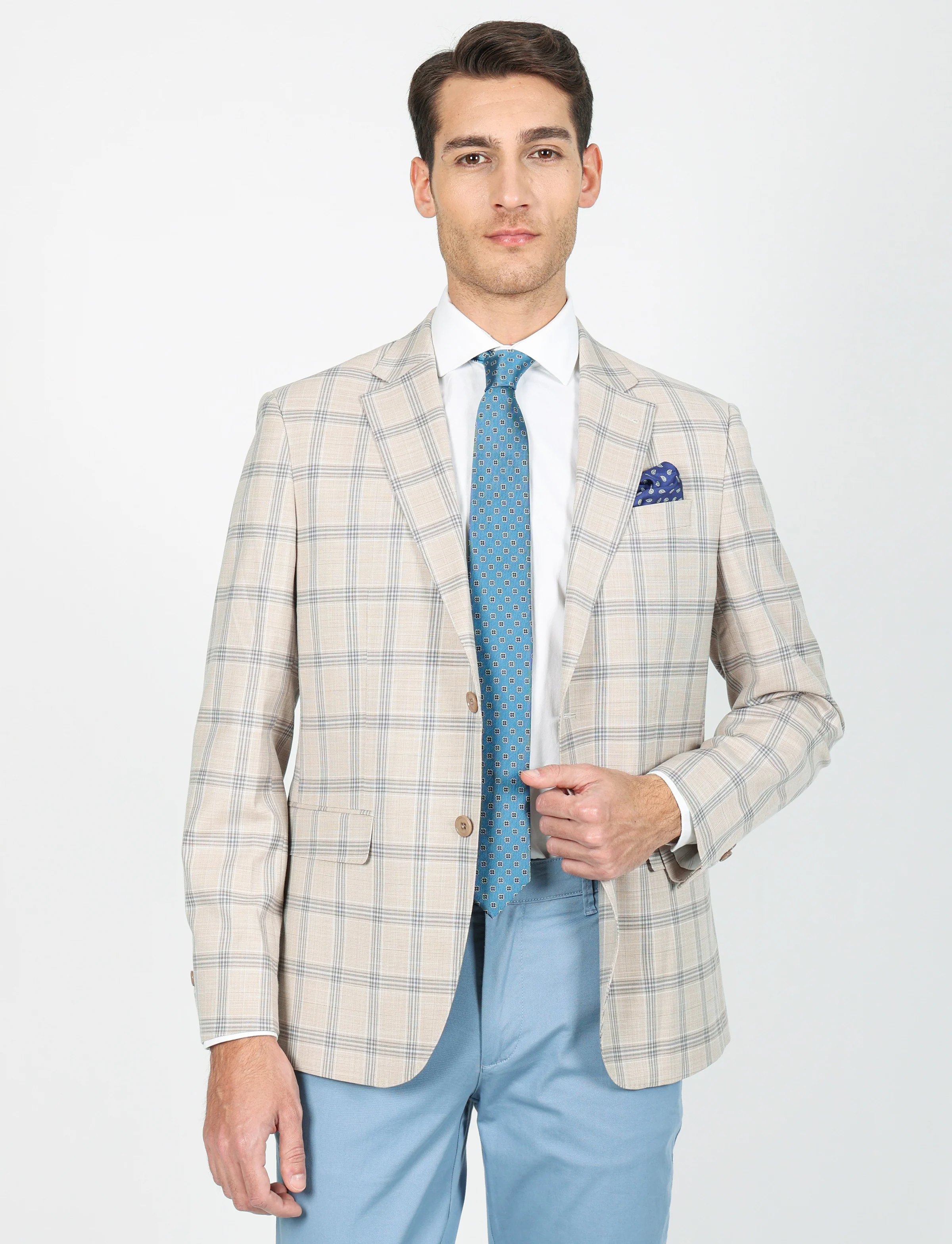 Giacca fantasia galles petto a lancia - Image 9