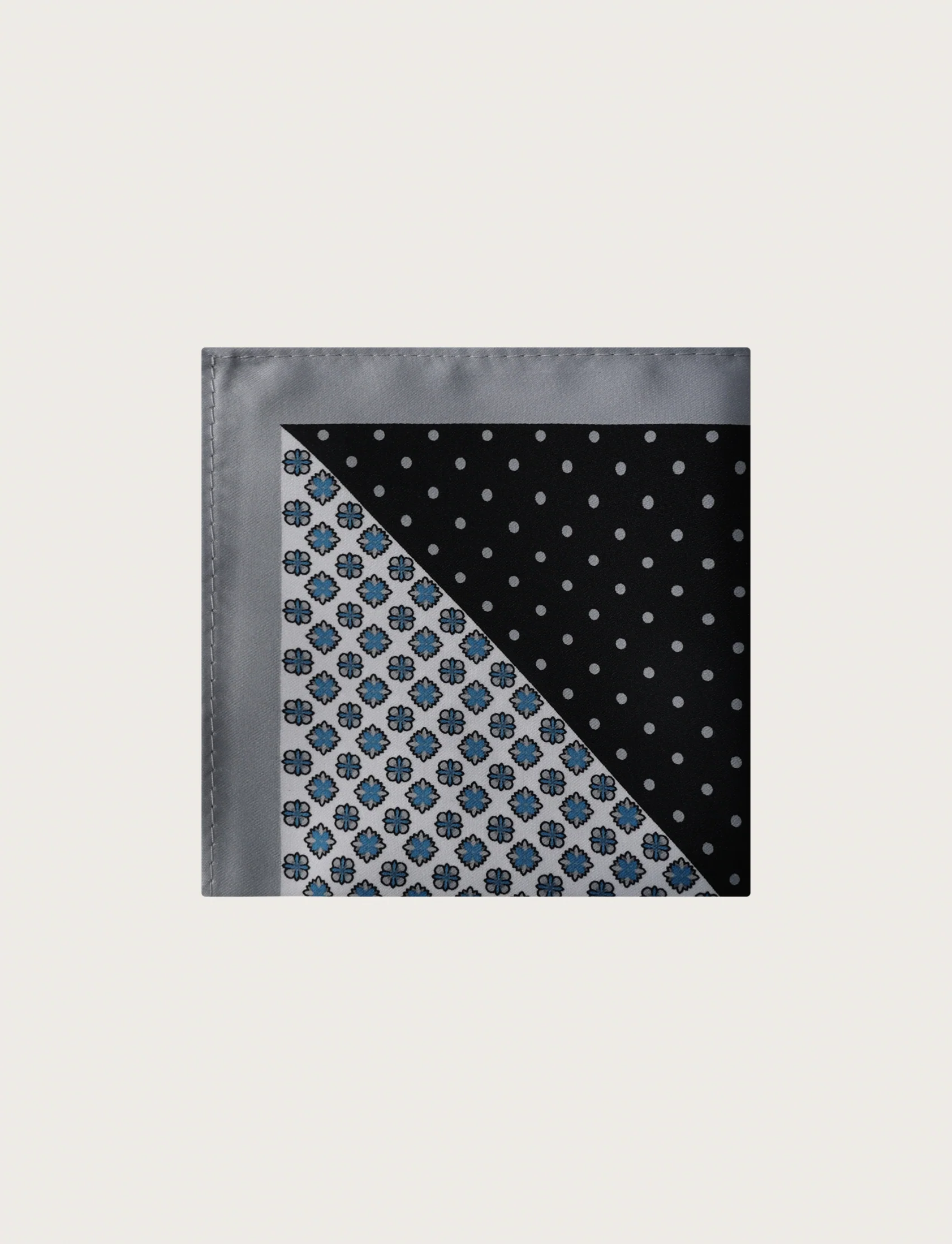 Pochette fantasia floreale e pois - Image 3