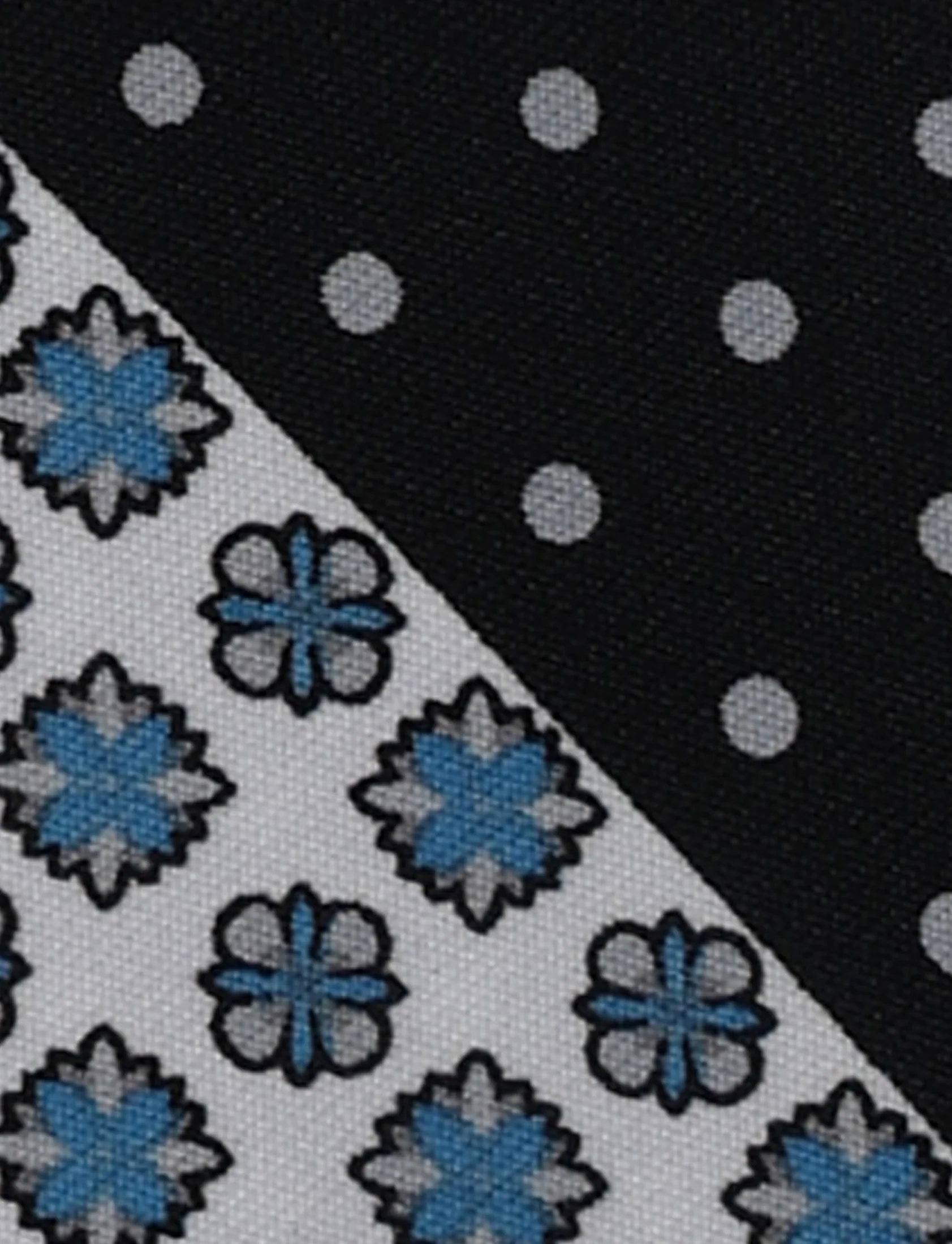 Pochette fantasia floreale e pois - Image 4