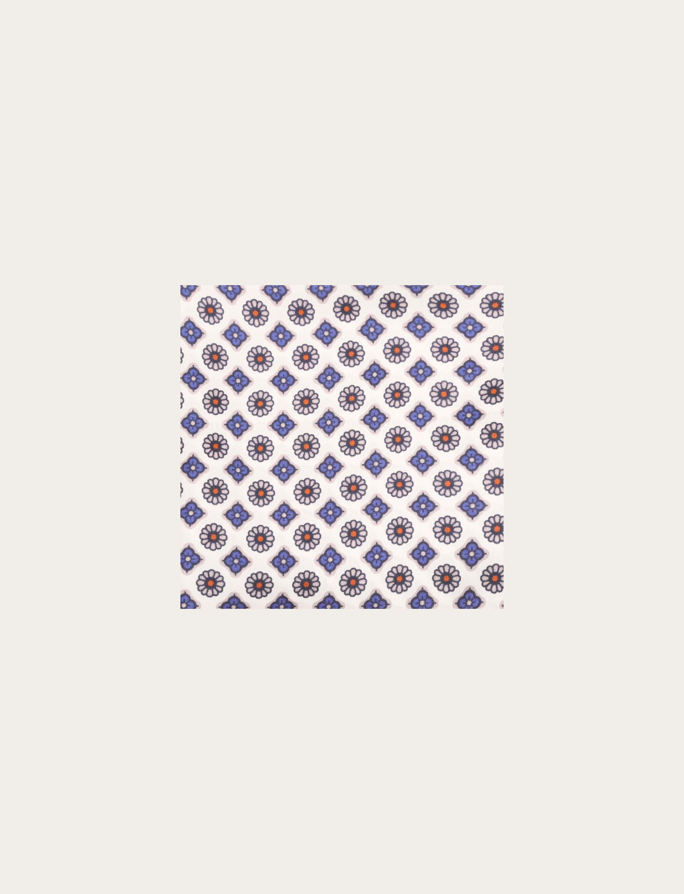 Pochette in seta fantasia geometrica moderna - Image 3