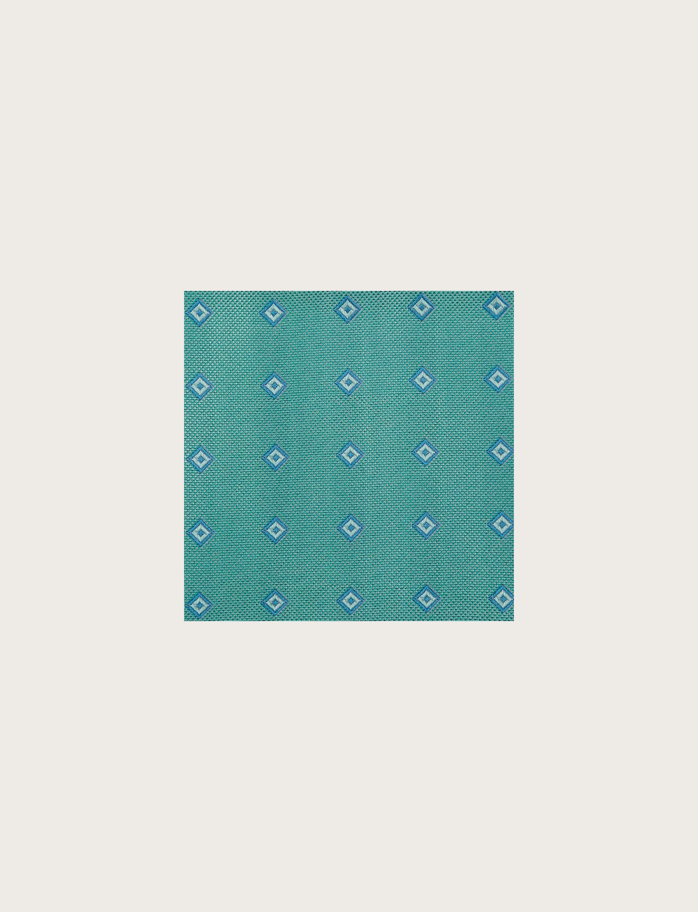 Pochette in seta con pattern geometrico - Image 3