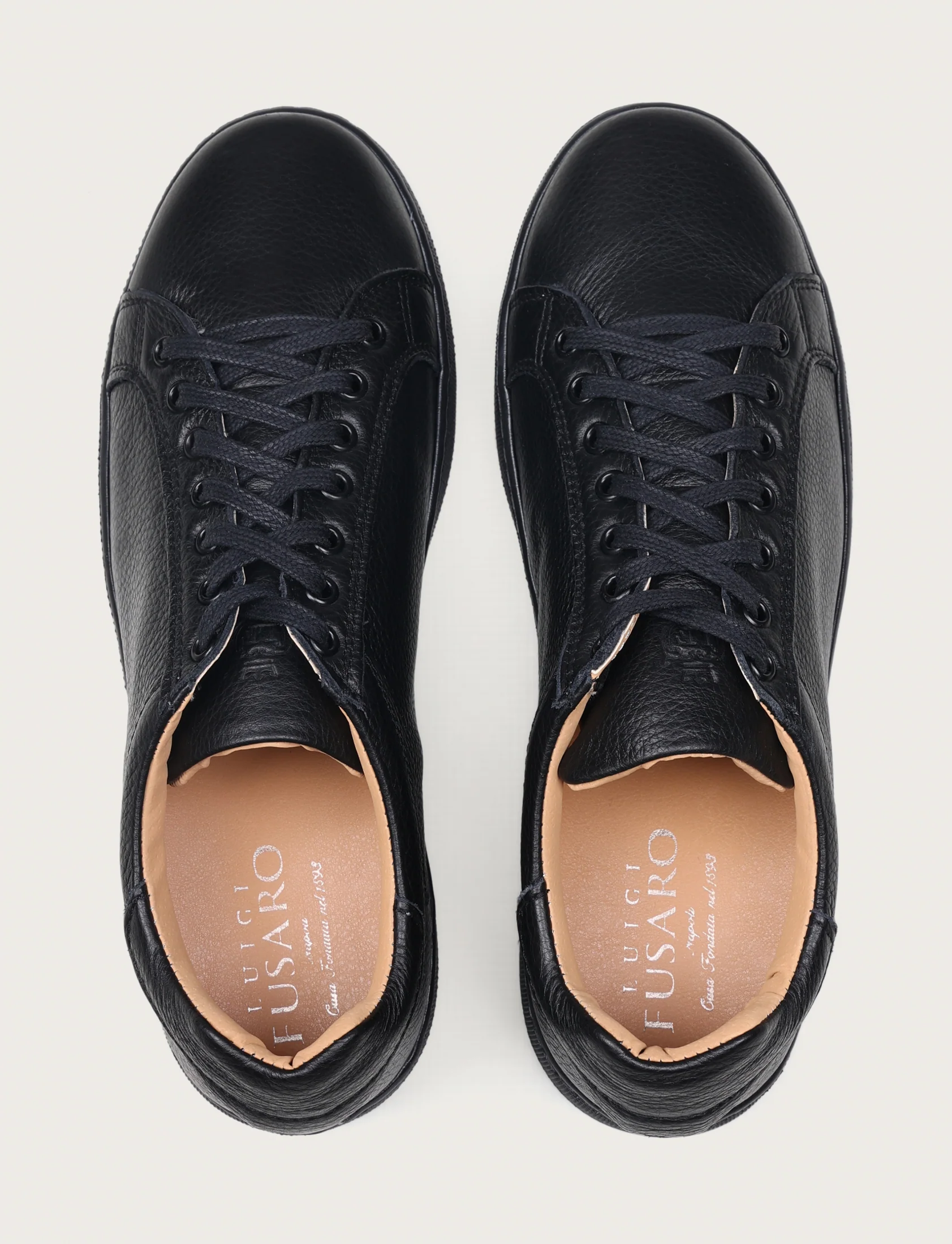 Sneakers in pelle bottalata con suola in gomma - Image 12