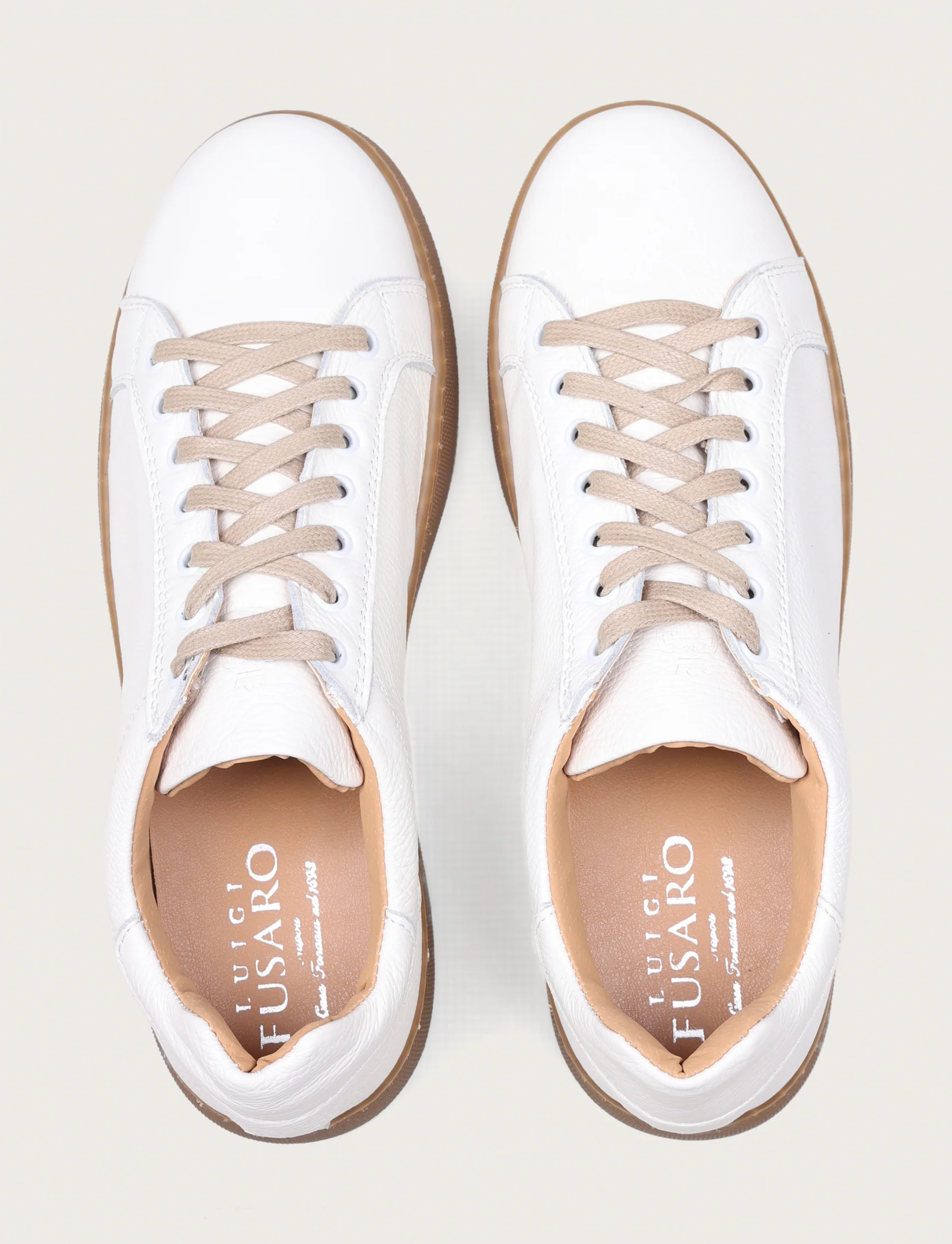 Sneakers in pelle bottalata con suola in gomma - Image 16