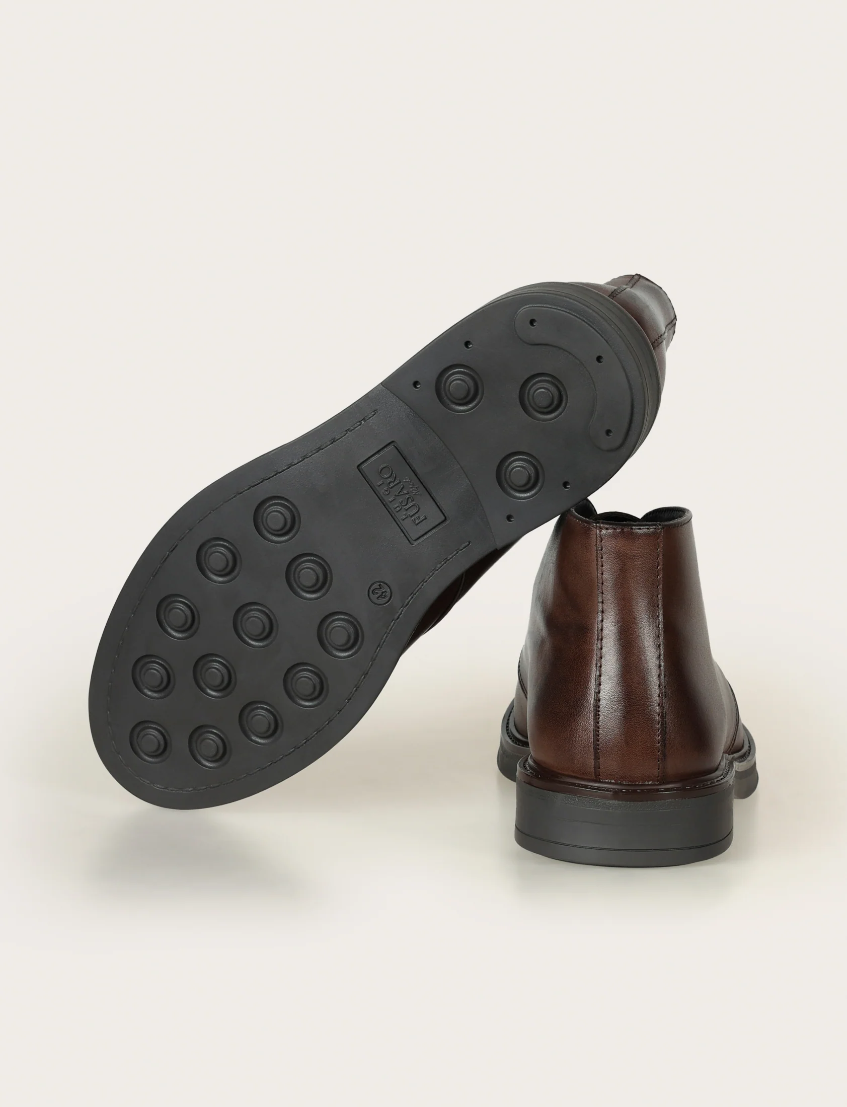 Polacchino in pelle con suola in gomma - Image 12