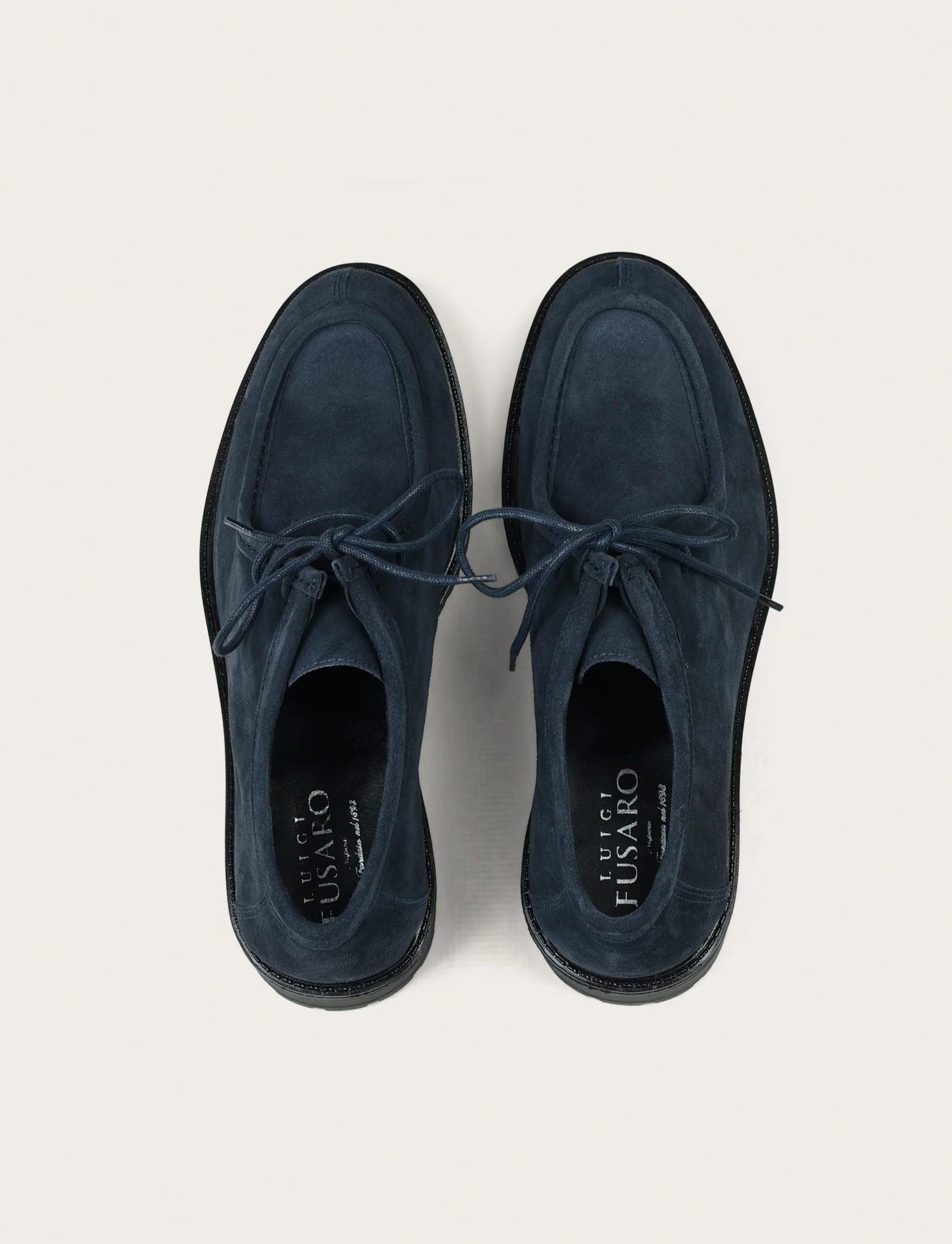 Scarpe stringate in camoscio con suola carrarmato - Image 12