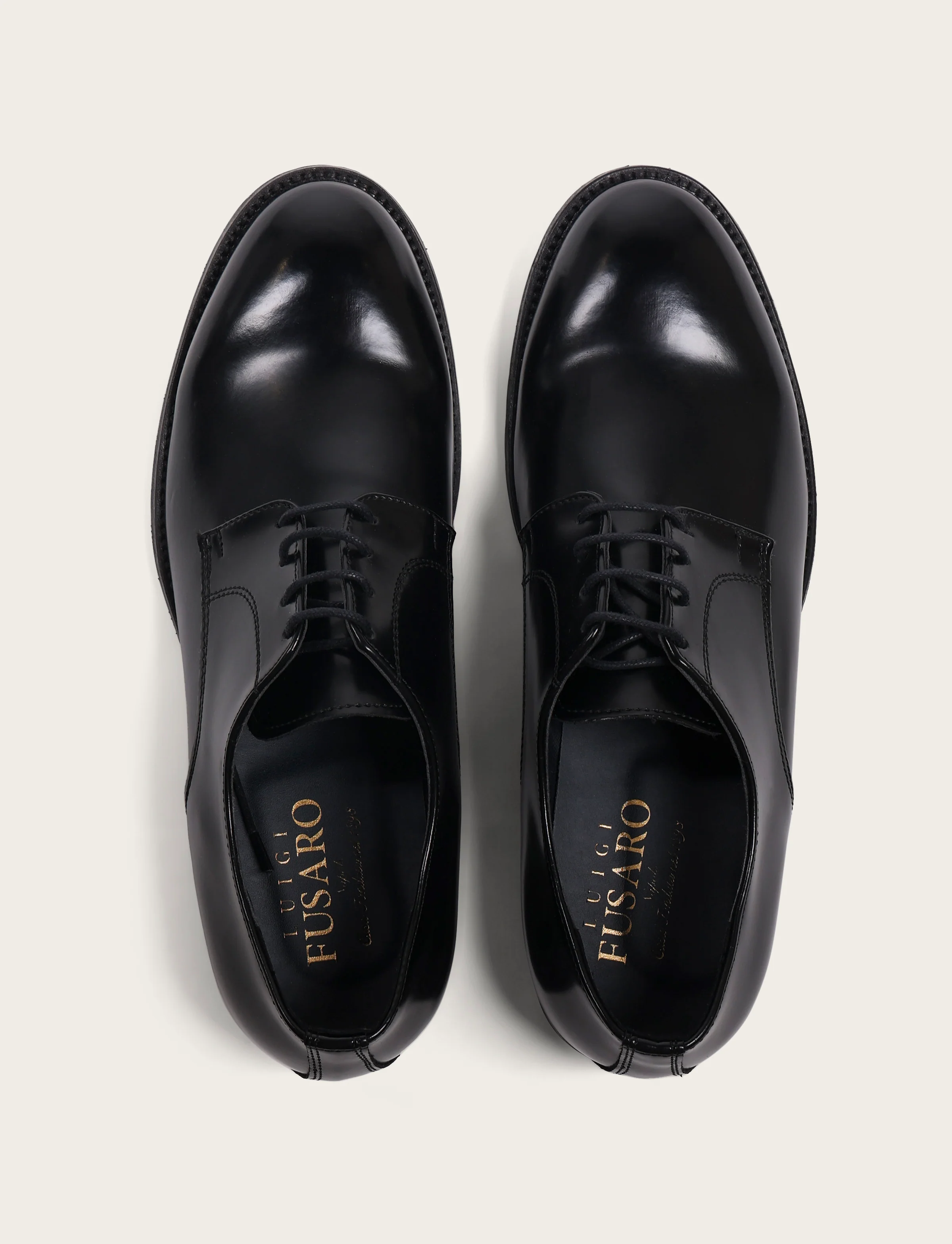 Scarpa stringata liscia in pelle abrasivata - Image 8