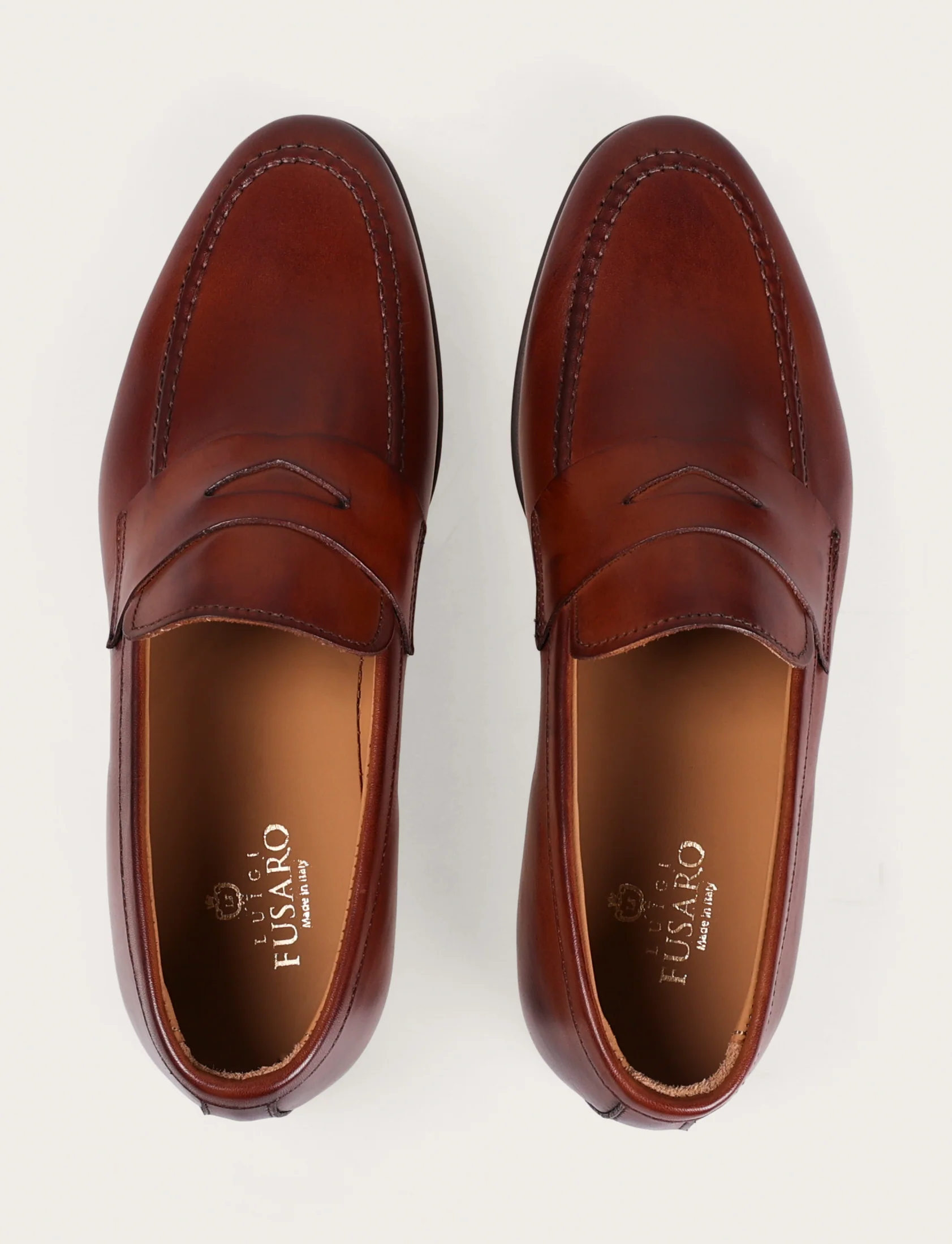 Mocassini in pelle crust con bendina - Image 4